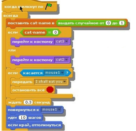 Взаимодействие спрайтов в Scratch - Уроки для школьников в Скретч