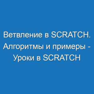 Ветвление в Scratch. Алгоритмы и примеры - Уроки в Scratch