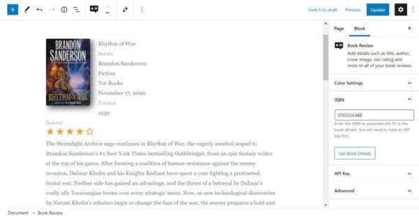 Book Review Block: WordPress-плагин для создания стильных книжных рецензий