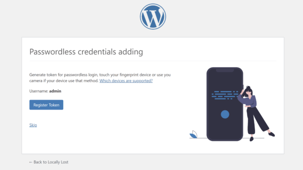 Passwordless WP: плагин для входа в WordPress с помощью Touch ID или Face ID