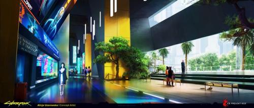 Найт-Сити и его окрестности на концептах и рендерах Cyberpunk 2077