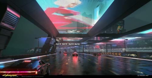 Найт-Сити и его окрестности на концептах и рендерах Cyberpunk 2077