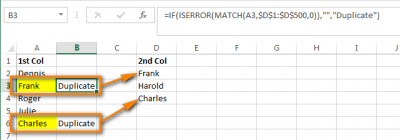Как в Excel сравнить два столбца и удалить дубликаты (выделить, раскрасить, переместить) - Информационные технологии - Информатика