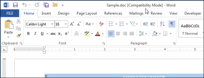 Как преобразовать в формат Word 2013 документы, созданные в ранних версиях Word - Информационные технологии