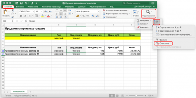 Расширенный фильтр в Excel. Как применять, как отменить расширенную фильтрацию