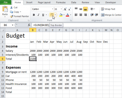 Бюджет в Excel - Информационные технологии