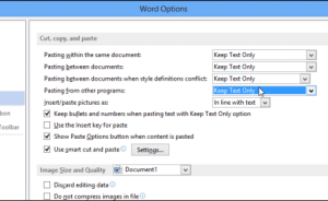 Как изменить настройки вставки по умолчанию в Microsoft Word 2013 - Информационные технологии - Информатика