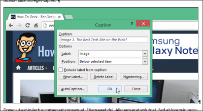 Как добавлять и удалять пользовательские подписи к названиям картинок в Word 2013 - Информационные технологии