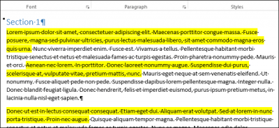 Как собрать несколько выделенных цветом участков текста в один документ в Word 2013 - Информационные технологии - Информатика