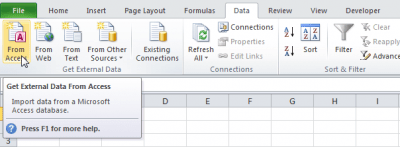 Импорт данных из Access в Excel - Информационные технологии - Информатика
