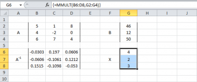 Система линейных уравнений в Excel - Информационные технологии