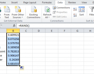 Случайный список в Excel - Информационные технологии - Информатика