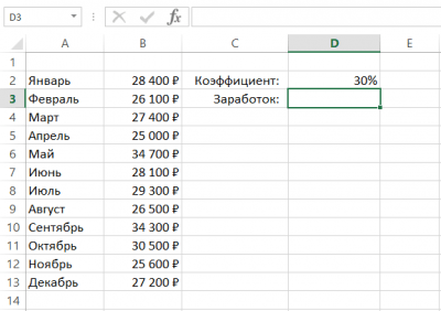 Знакомство с именами ячеек и диапазонов в Excel - Информационные технологии - Информатика