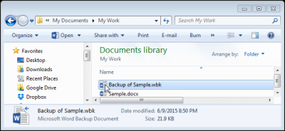 Как в Word при сохранении документа автоматически создавать его резервную копию - Информационные технологии - Информатика