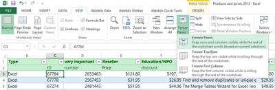 Как закрепить верхние строки в Excel - Информационные технологии
