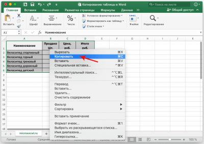 Как перенести таблицу из Excel в Word. 3 способа переноса таблицы из Эксель в Ворд