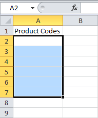 Коды продуктов в Excel - Информационные технологии - Информатика