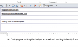 Как отправить документ Word в теле электронного письма - Информационные технологии - Информатика